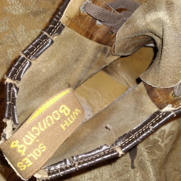 Vintage Doc Martens Brown Leather Boots Mens size 8 US Made in England - Picture 7 of 9